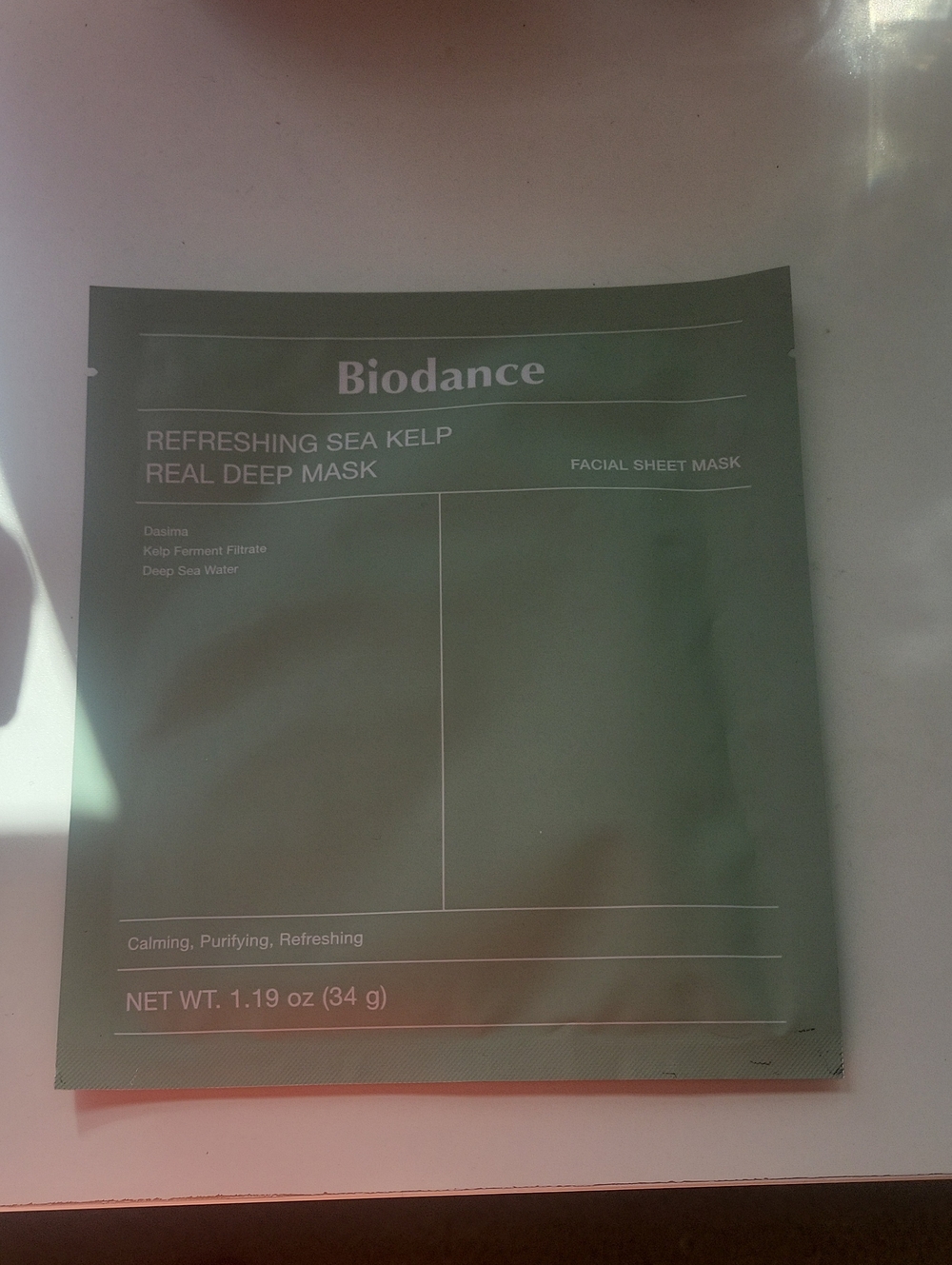 Refreshing Sea Kelp Real Deep Mask – Green Facial Sheet Mask